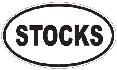 STOCKS - Oval Sticker