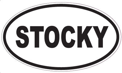 STOCKY - Oval Sticker