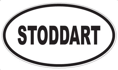 STODDART - Oval Sticker