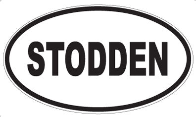 STODDEN - Oval Sticker
