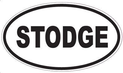 STODGE - Oval Sticker