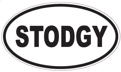 STODGY - Oval Sticker