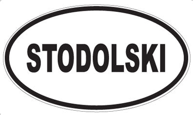 STODOLSKI - Oval Magnet