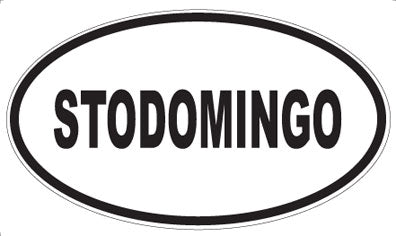 STODOMINGO - Oval Sticker