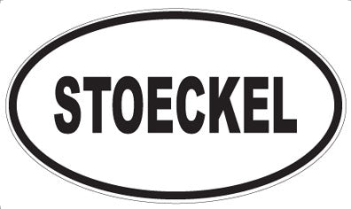 STOECKEL - Oval Sticker