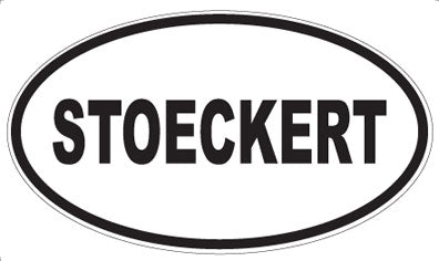 STOECKERT - Oval Sticker