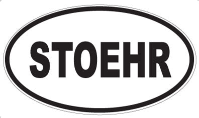 STOEHR - Oval Sticker