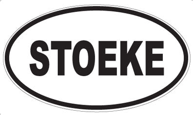 STOEKE - Oval Sticker
