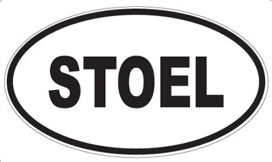 STOEL - Oval Sticker