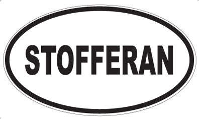 STOFFERAN - Oval Sticker