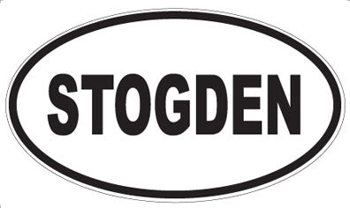 STOGDEN - Oval Magnet