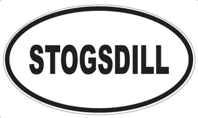 STOGSDILL - Oval Sticker