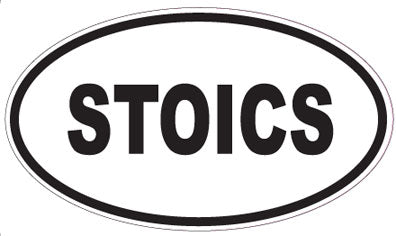 STOICS - Oval Sticker