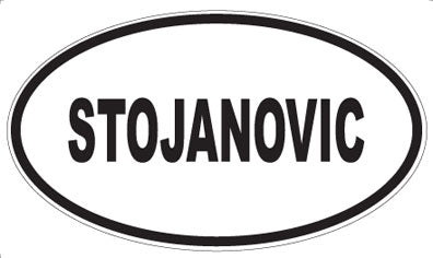 STOJANOVIC - Oval Magnet