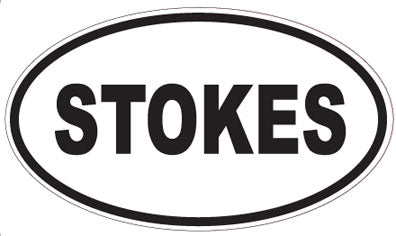 STOKES - Oval Sticker