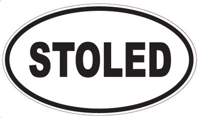 STOLED - Oval Sticker