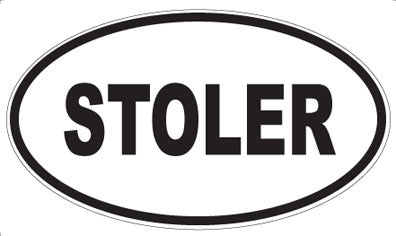 STOLER - Oval Sticker