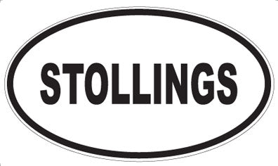 STOLLINGS - Oval Sticker