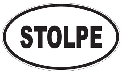 STOLPE - Oval Sticker