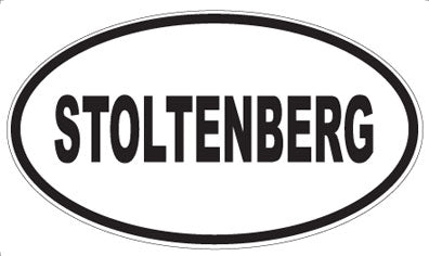 STOLTENBERG - Oval Magnet