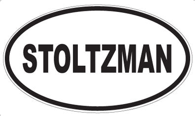 STOLTZMAN - Oval Sticker