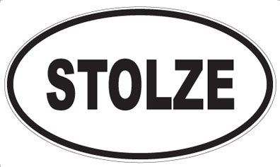 STOLZE - Oval Sticker