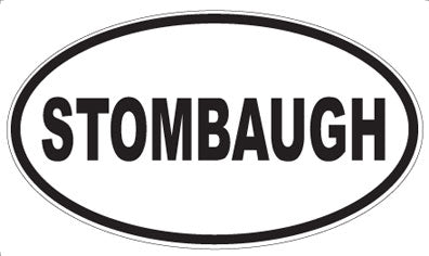 STOMBAUGH - Oval Magnet