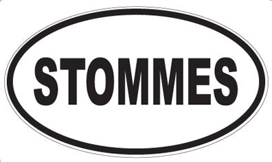 STOMMES - Oval Sticker