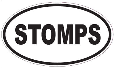 STOMPS - Oval Sticker