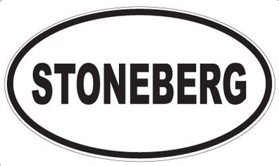 STONEBERG - Oval Sticker