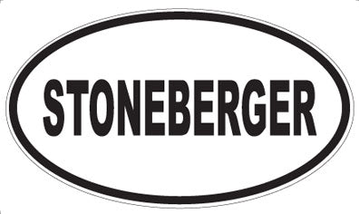 STONEBERGER - Oval Magnet
