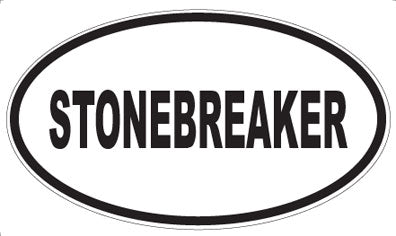 STONEBREAKER - Oval Sticker