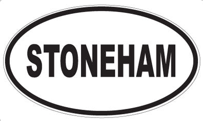 STONEHAM - Oval Sticker