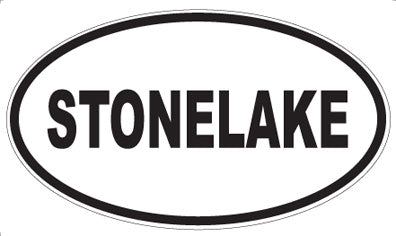 STONELAKE - Oval Sticker