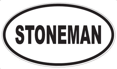 STONEMAN - Oval Magnet