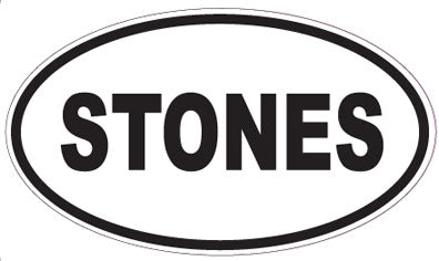 STONES - Oval Sticker