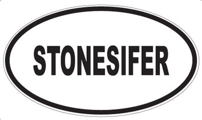 STONESIFER - Oval Magnet
