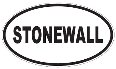 STONEWALL - Oval Magnet