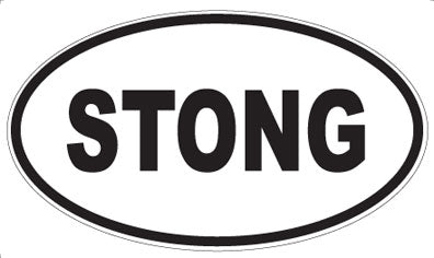 STONG - Oval Magnet