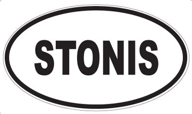 STONIS - Oval Sticker