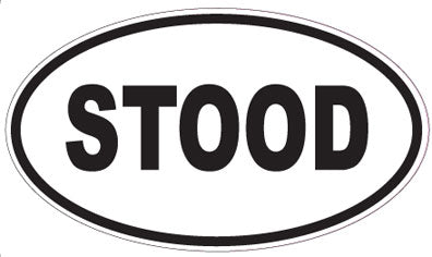 STOOD - Oval Magnet