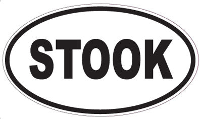 STOOK - Oval Sticker