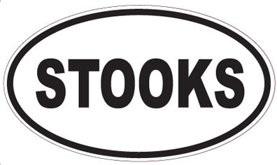 STOOKS - Oval Sticker