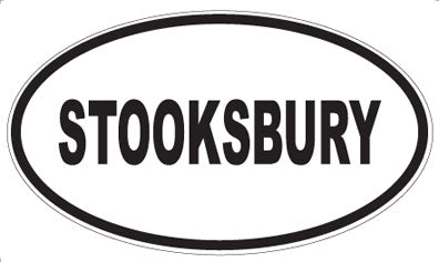 STOOKSBURY - Oval Sticker