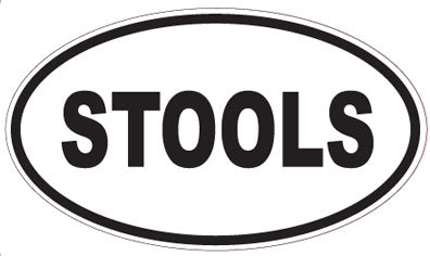 STOOLS - Oval Sticker