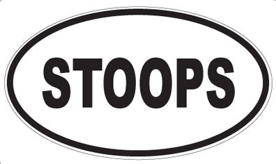 STOOPS - Oval Magnet