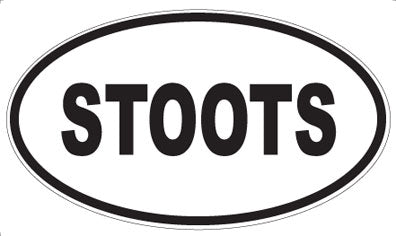 STOOTS - Oval Sticker