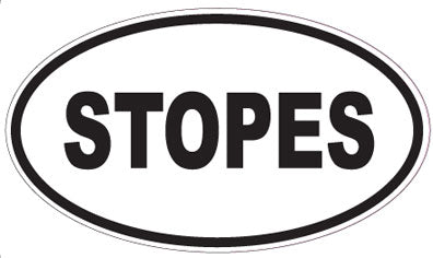 STOPES - Oval Sticker