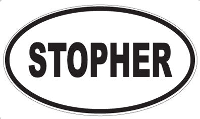 STOPHER - Oval Magnet