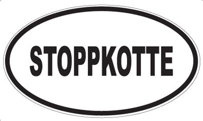 STOPPKOTTE - Oval Magnet